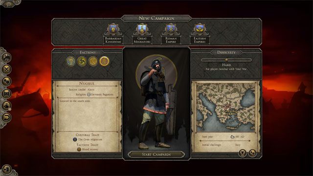 Total War: Attila mod 8 Factions at Start