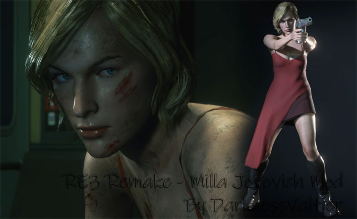 Resident Evil 3 mod Alice – MillaJovovich  v.1.0