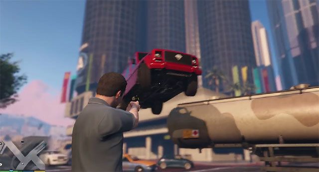 Grand Theft Auto V mod Gravity Gun v.1.5