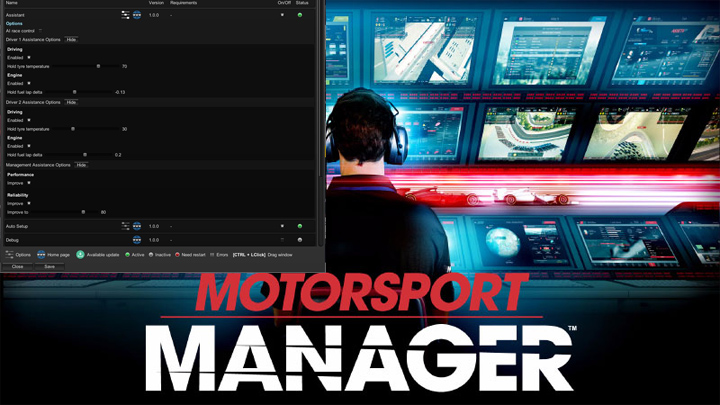 Motorsport Manager mod Assistant v.1.0.0