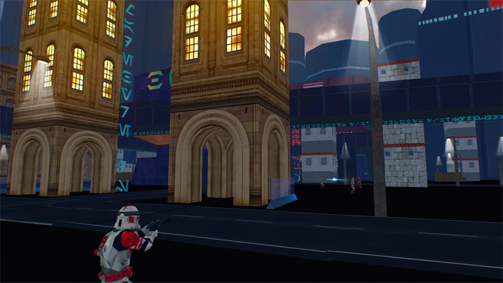 Star Wars: Battlefront II mod Coruscant: Downtown Battle