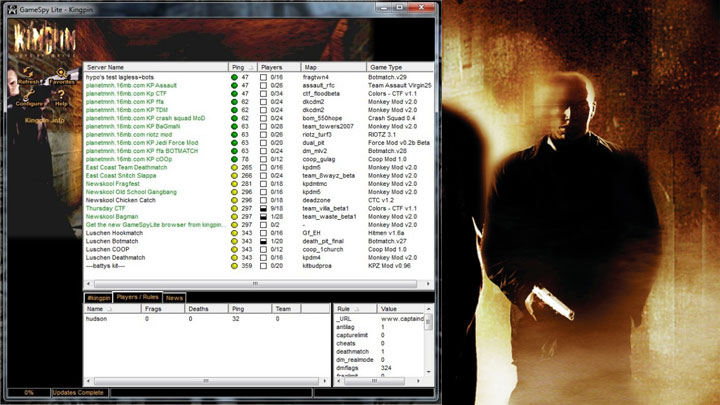 Kingpin: Life of Crime mod Gamespylite Kingpin Server Browser