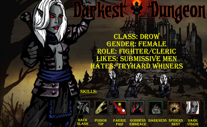 Darkest Dungeon mod Drow v.17462
