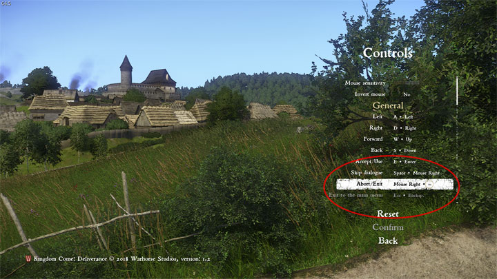 Kingdom Come: Deliverance mod More Functions for Mouse Right Button v.1.1