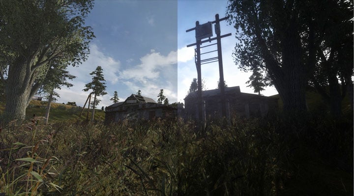 Porównanie – po lewej stronie standardowa wersja gry, a po prawej wersja z modem. - 2019-05-04