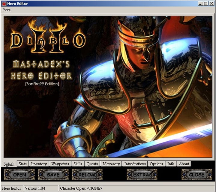 Diablo II: Lord of Destruction mod Hero Editor v.1.04 Final