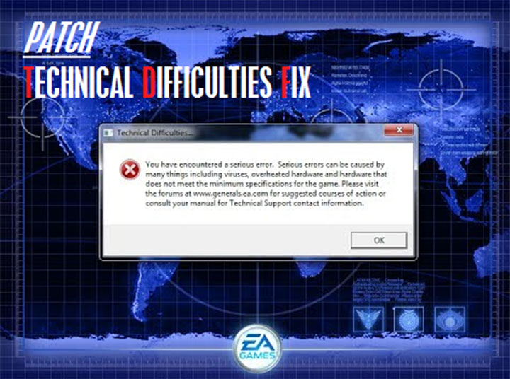 Command & Conquer: Generals - Zero Hour mod Technical Difficulties Fix v.30052018