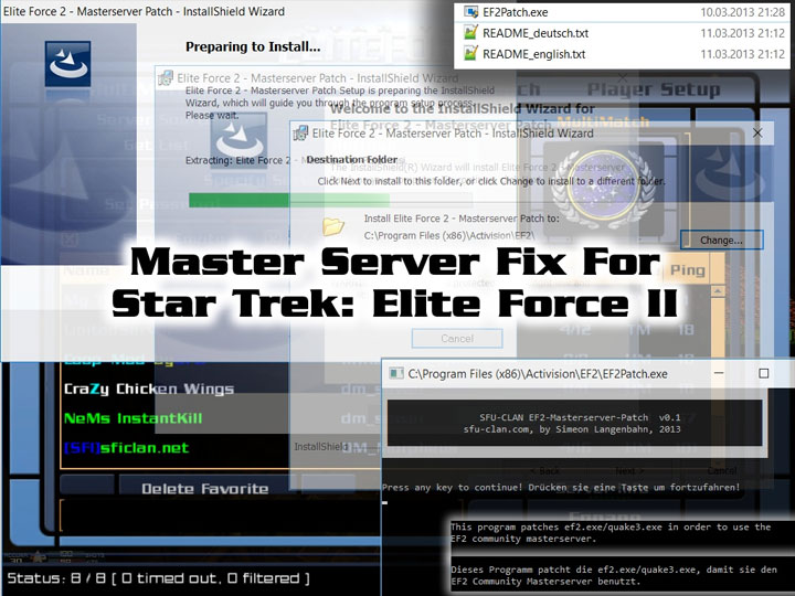 Star Trek: Elite Force II mod Master Server patch for Star Trek: Elite Force 2