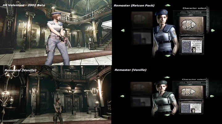 Resident Evil HD mod Retcon Pack (REmaster) v.2.1