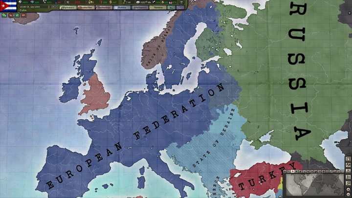Hearts of Iron III: Their Finest Hour mod New Cold War