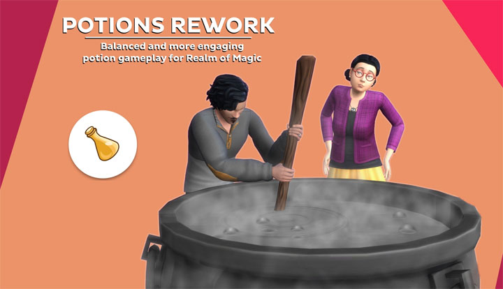 The Sims 4 mod Potions Rework v.9082020