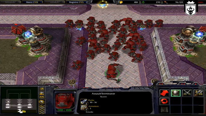 Warcraft III: The Frozen Throne mod Warhammer Space Marine Resistance