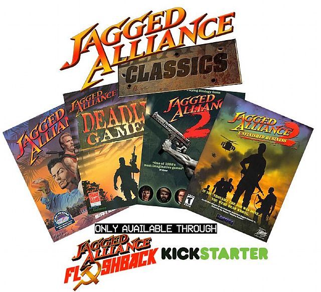 Wszystkie gry będą rozpowszechniane przez system Humble Bundle - Jagged Alliance: Flashback – wspomagając projekt na Kickstarterze, otrzymasz zestaw Jagged Alliance Classic - wiadomość - 2013-04-30