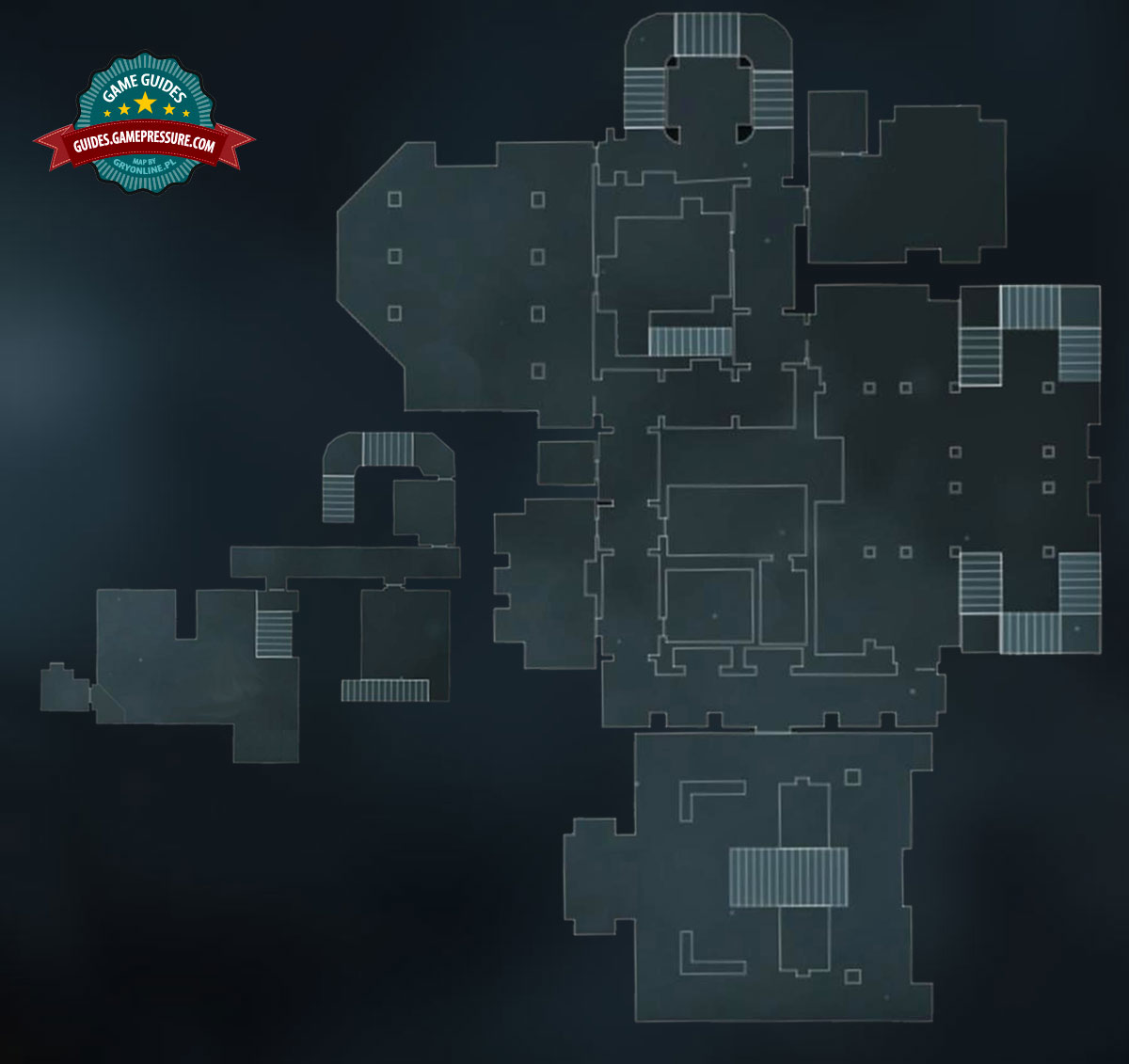 Explore the cellars and the first floor of the Baron's estate map