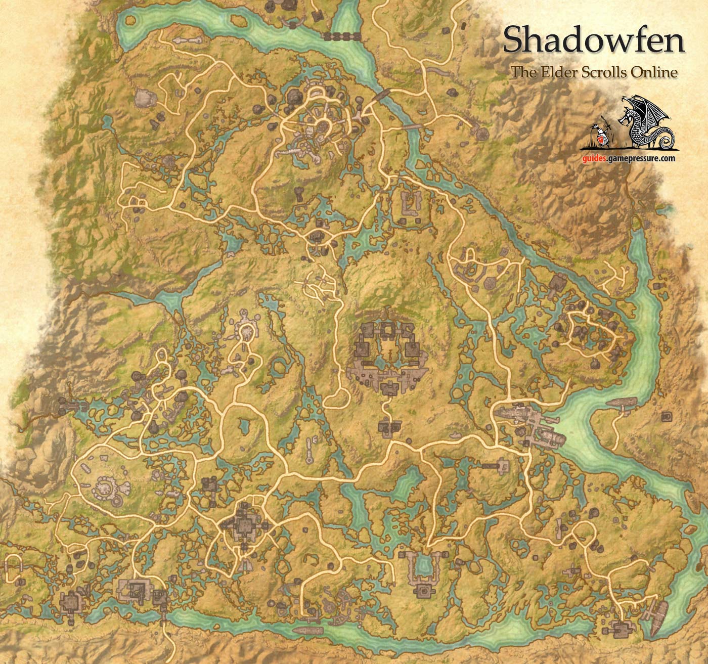 Shadowfen Ebonheart Pact The Elder Scrolls Online World atlas The