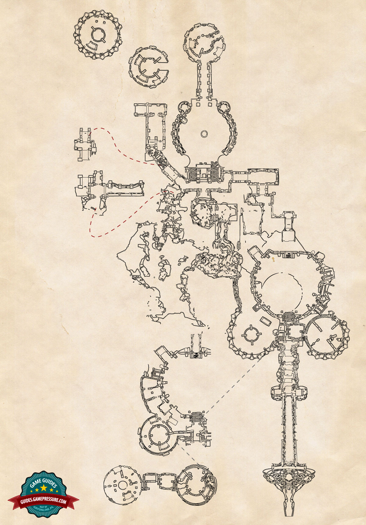 M3 Abandoned Temple Locations maps Quests, Maps and Secrets Lords of the Fallen Game