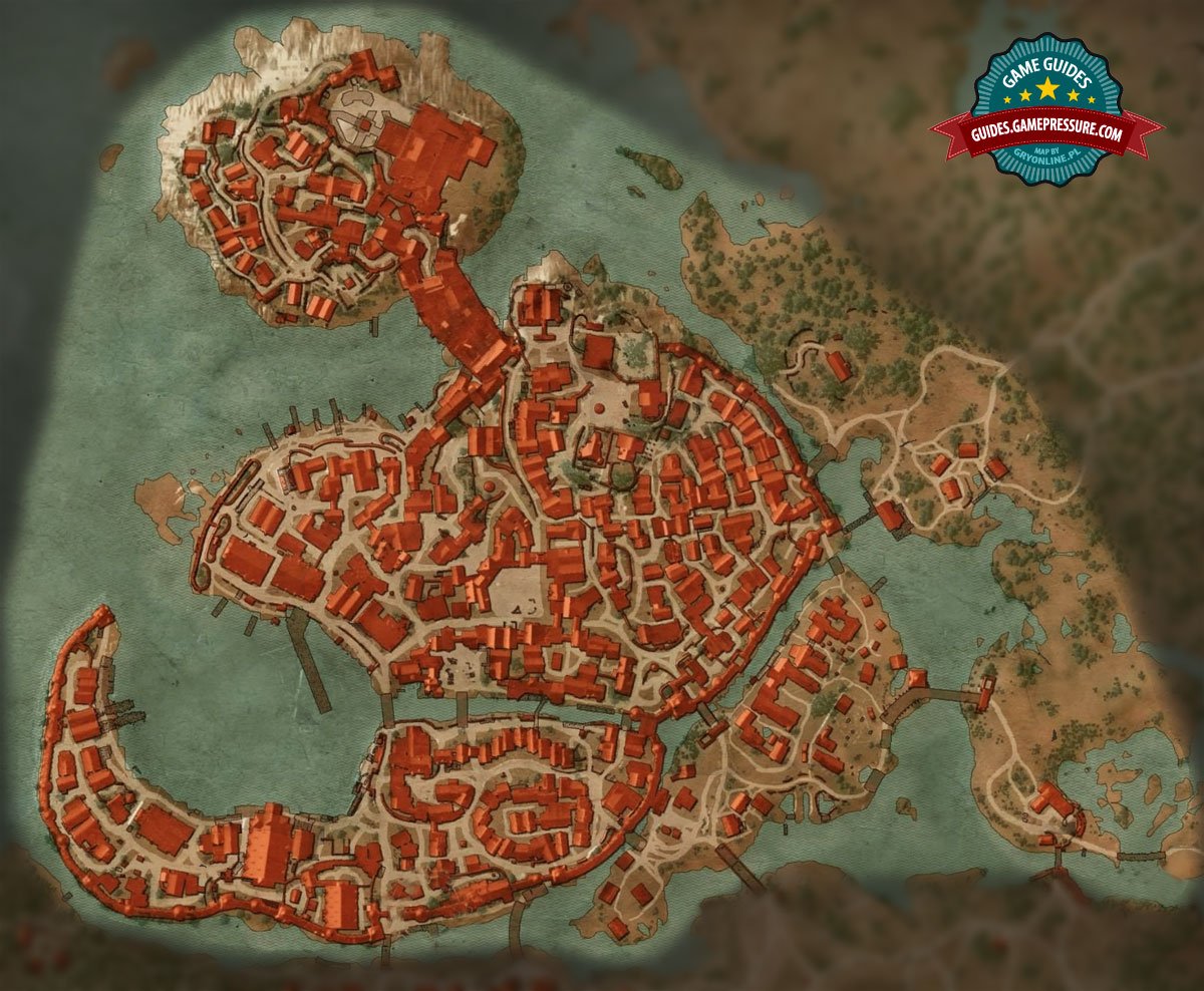 Map of quests - Free City of Novigrad M6 - Walkthrough - The Witcher 3 ...