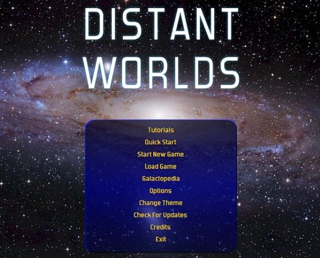 Opcja Quick start (szybki start) pojawia się np. w strategii Distant Worlds (2010). - 2012-12-17