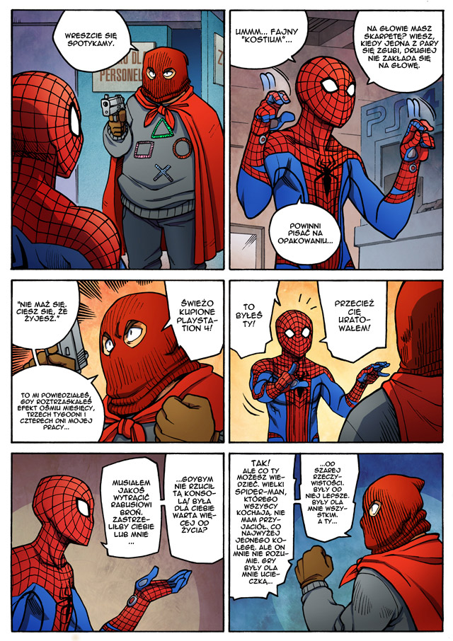 Więcej niż gra #7, komiks Spider&#45;Man, odc. 7.