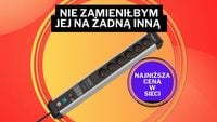 Jedna z najbezpieczniejszych listew zasilających na rynku o kilkadziesiąt złotych taniej. Potrafi ochronić sprzęt przed przepięciami o wysokości 60 000 A