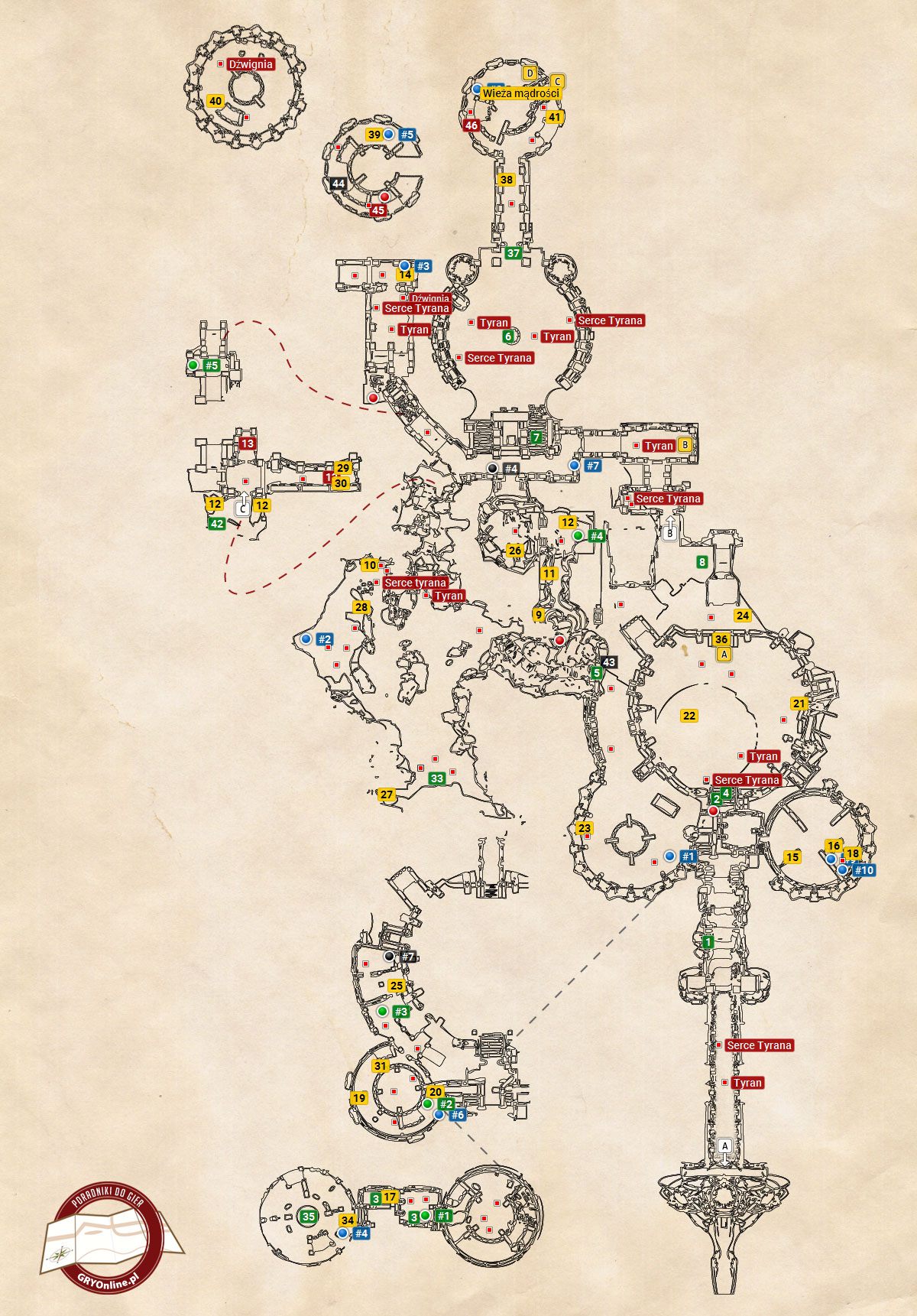 M3 Opuszczona świątynia Mapy Lokacji Lords Of The Fallen Poradnik