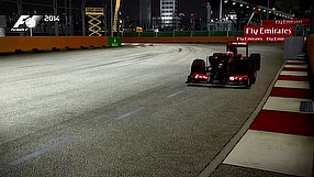 F1 2014 gameplay - Singapore hot lap