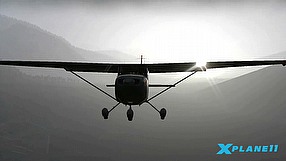 X-Plane 11 światło, odbicia i mgła