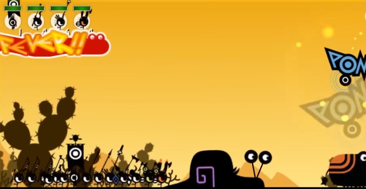 Patapon, SIE, 2007|screen z kanału YT Noire Blue.