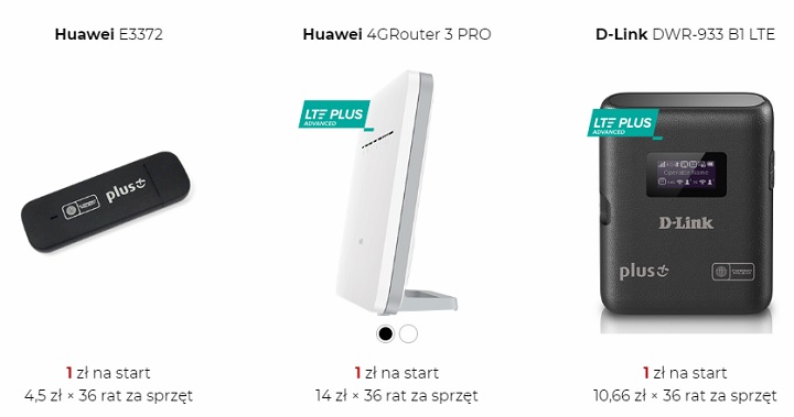 Wybór spory, ale ograniczony do tego, co faktycznie może się przydać. - Internet mobilny i domowy LTE – porównanie ofert 2020 - dokument - 2020-06-04