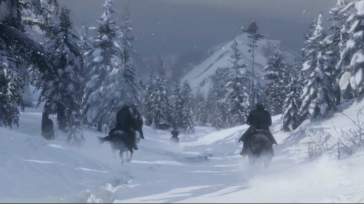 Symulacja śniegu powinna nas zachwycić. Można w nim nawet wydeptywać rysunki i napisy. - Niesamowite detale Red Dead Redemption 2 – gra dopracowana jak żadna inna - dokument - 2019-10-31