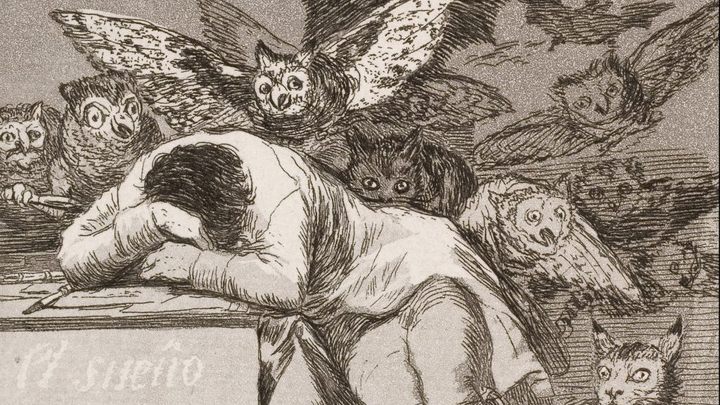 Gdy rozum śpi, budzą się demony – fragment znanej ryciny hiszpańskiego malarza Francisca Goi. - 2019-01-10