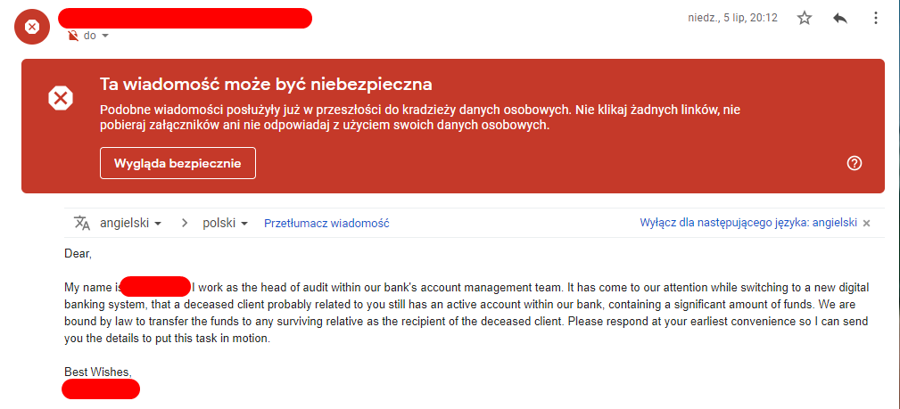 Nawet nie wiedziałem o tym krewnym! - Bezpieczeństwo transakcji online - jak nie dać się oszukać? - dokument - 2020-07-30