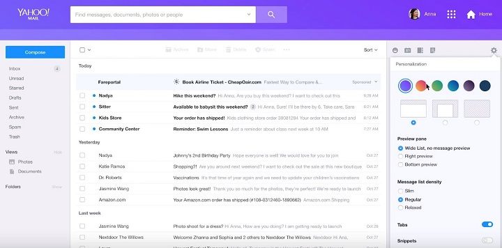 Pomimo odświeżenia webmail Yahoo! w dalszym ciągu sprawia wrażenie przestarzałego. - Najlepsza darmowa poczta e-mail 2021 - dokument - 2021-12-08