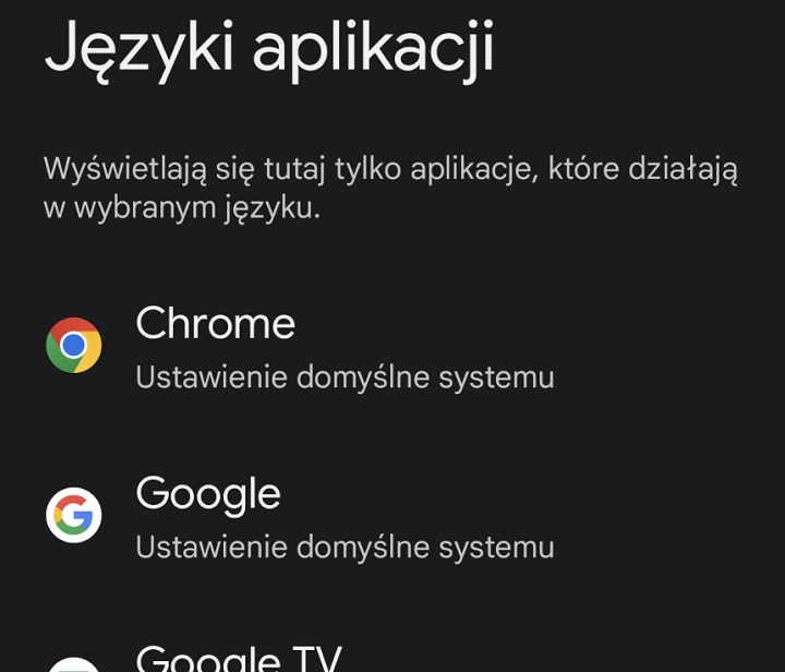 Czasami warto przełączyć język z powodu kiepskiego tłumaczenia. Źródło: własne - Android 13 - wszystko co trzeba wiedzieć o nowym systemie - dokument - 2022-09-28