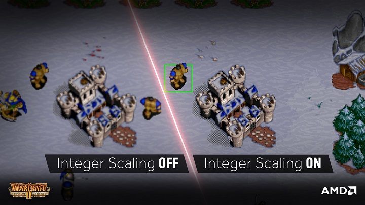 Różnica jest wyraźnie widoczna. Nawet na tak małym obrazku. Źródło: AMD - Jak uruchomić stare gry komputerowe na nowym sprzęcie? - dokument - 2022-10-12