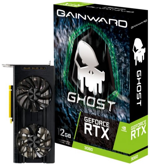 Karta graficzna Gainward GeForce RTX 3060 Ghost 12GB GDDR6. Źródło: Gainward
