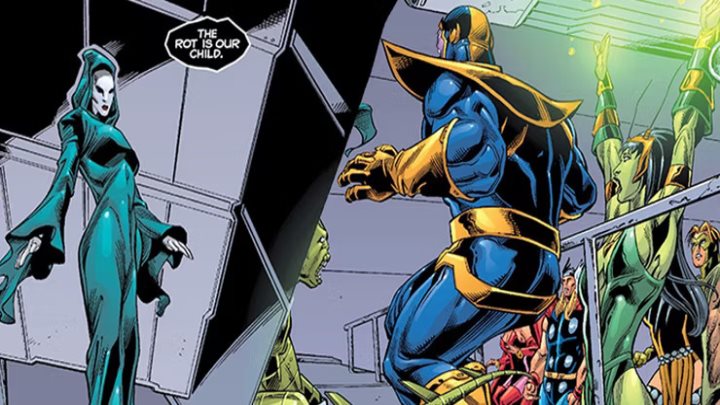 Choć w komiksach Thanos nie był aż tak potężny jak choćby Galactus czy Śmierć, w MCU urósł do rangi arcyzłoczyńcy niezastąpionego. - Zapomniani bohaterowie Marvela z MCU - dokument - 2023-04-28
