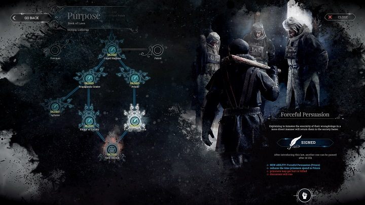 Od ustanowienia straży sąsiedzkiej do publicznych egzekucji jest długa droga, a Frostpunk pozostawia sporo miejsca na to, by jakoś ją sobie zracjonalizować. - Moralność gracza, czyli o włączaniu etycznych dylematów w systemy rozgrywki - dokument - 2021-10-15
