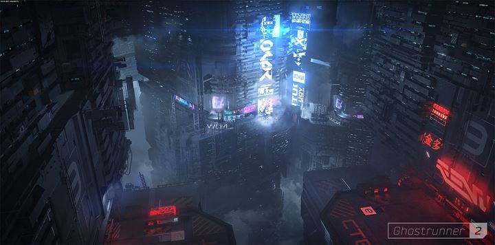 Pierwszy Ghostrunner powalał cyberpunkowym klimatem. W sequelu ma być jeszcze lepiej (fot. Ghostrunner 2, 505 Games, 2023). - Najciekawsze polskie gry wideo zapowiedziane na 2023 rok - dokument - 2022-12-09