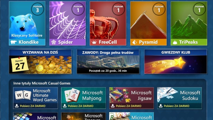Klasycznego Pasjansa zastąpiła jakaś kolorowa abominacja. - 10 rzeczy, które trzeba wyrzucić z Windows 10 - dokument - 2020-04-01