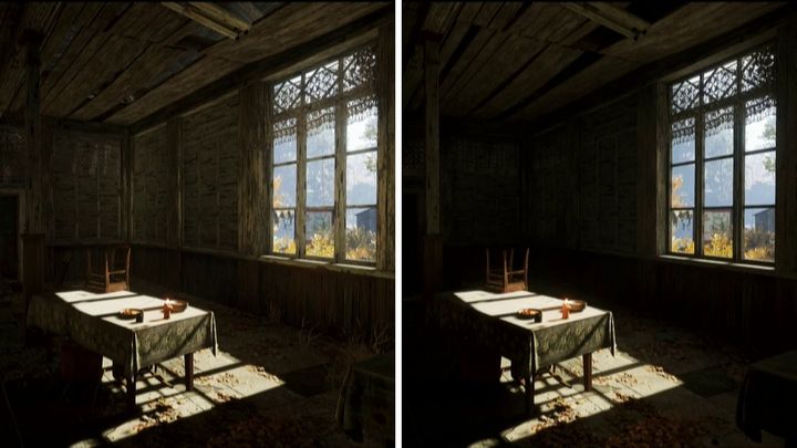 Ray tracing w czasie rzeczywistym w grach może zapewnić realistyczną reprezentację światła, cienia i odbicia (tutaj na przykładzie Metro Exodus), ale technika wymaga stosunkowo dużo mocy obliczeniowej.