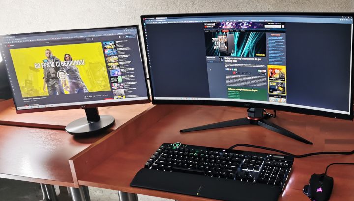 Szersze monitory ultrawide można dzielić na mniejsze strefy, aby wykorzystać pełną szerokość ekranu. - Lepiej kilka monitorów 16:9 czy jeden ultrawide 21:9? - dokument - 2021-04-21