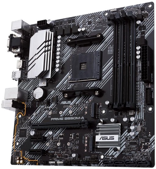 ASUS PRIME B550M-A to dobry i w miarę tani wybór do tego zestawu. Źródło: ASUS