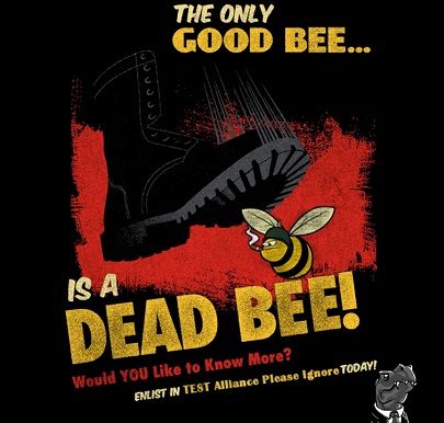 Goonswarm Federation to absolutny moloch, toteż spora część propagandy jest wymierzona właśnie przeciw niemu. Źródło: Reddit; r/Eve, u/deprydation.