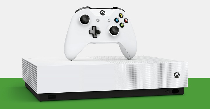 Xbox One S All-Digital – pierwsza z „dużych” konsol pozbawiona napędu. Źródło: Xbox - Dlaczego lepiej będzie kupić PS5 Digital Edition - dokument - 2021-02-05