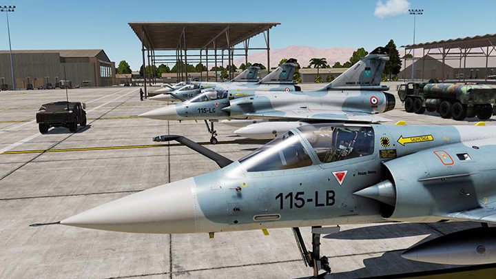 W kampanii Red Flag samolotu Mirage 2000C każda maszyna ma dokładnie taki numer jak jej odpowiednik z prawdziwej eskadry francuskiego lotnictwa w tym okresie. - 2018-10-05