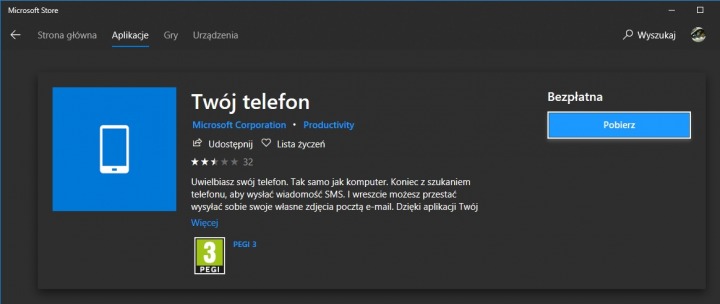 Pierwszy krok do obsługi telefonu z poziomu komputera. - 2019-01-18