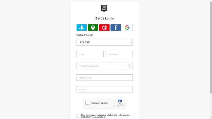 Rejestracja w Epic Games Store jest banalna. Zbyt banalna. - 2019-05-02