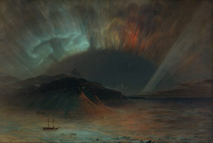 Wydarzenie z 1859 roku pozostawiło ślad w ludzkiej wyobraźni – możliwe, że to właśnie ono było jedną z inspiracji F. E. Churcha przy malowaniu obrazu „Aurora Borealis”, powstałego w 1865 roku. - 2019-03-08