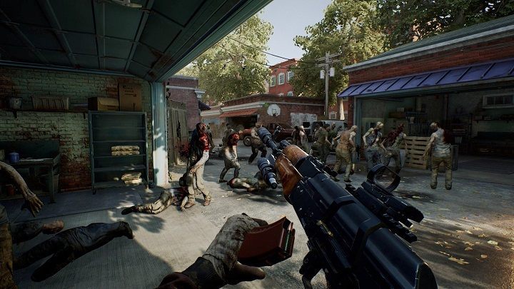 Żywych trupów na tym obrazku jest kilkanaście, a magazynek do kałasznikowa mieści 30 nabojów. Zombie są bez szans. - Nie tylko RDR2 – 18 gier drugiej połowy 2018 roku, na które warto czekać - dokument - 2020-07-31